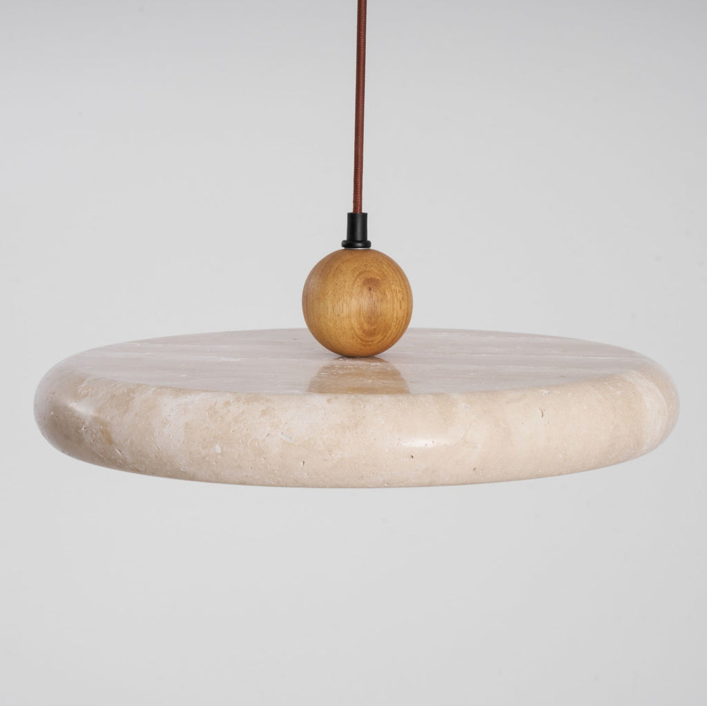Lorea Travertine Stone Pendant Light - CasaraHouse