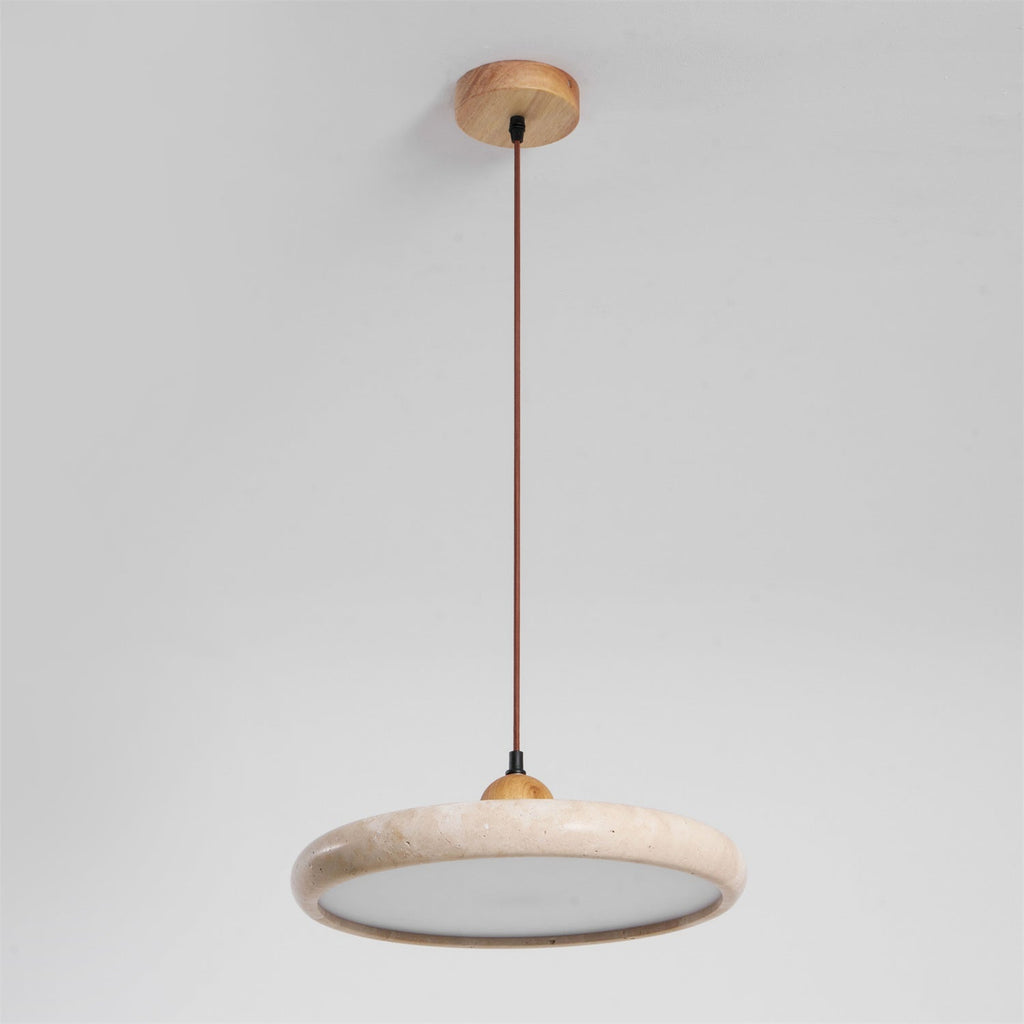 Lorea Travertine Stone Pendant Light - CasaraHouse