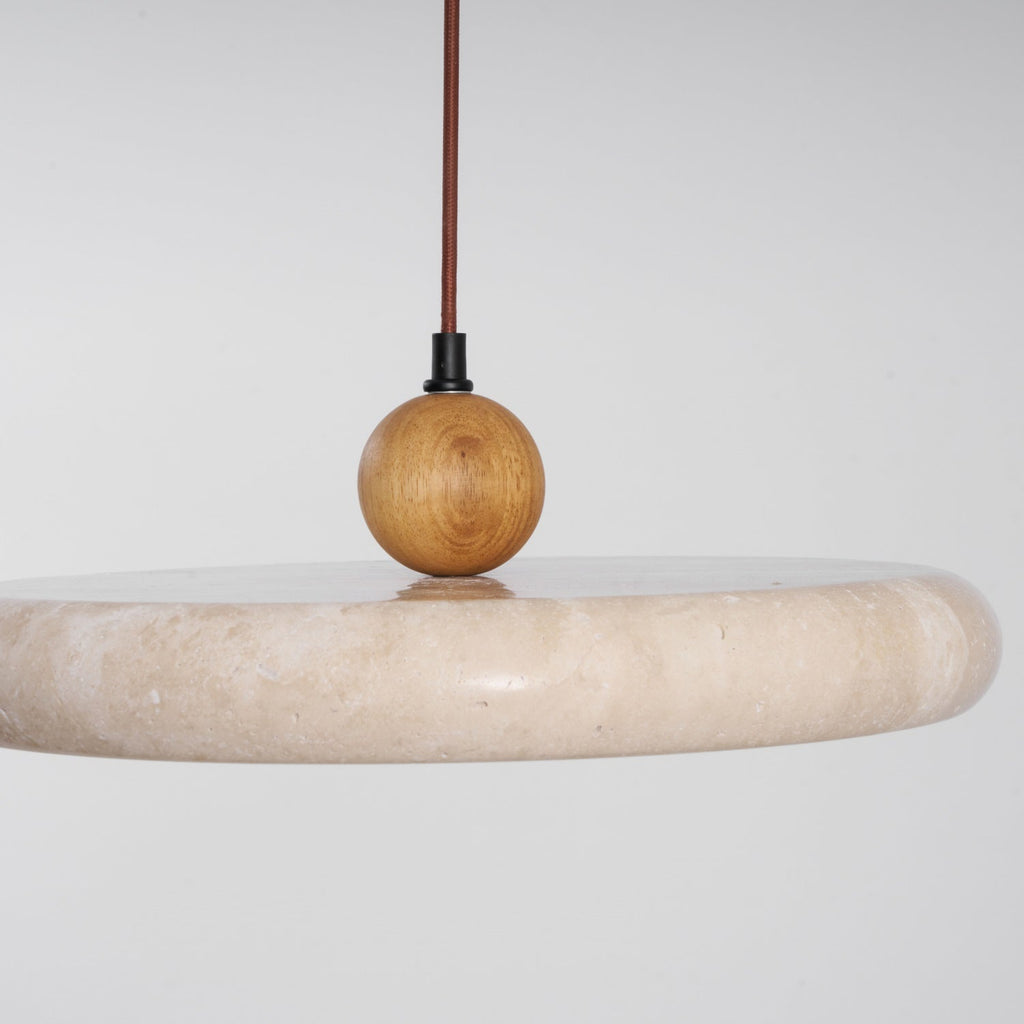 Lorea Travertine Stone Pendant Light - CasaraHouse