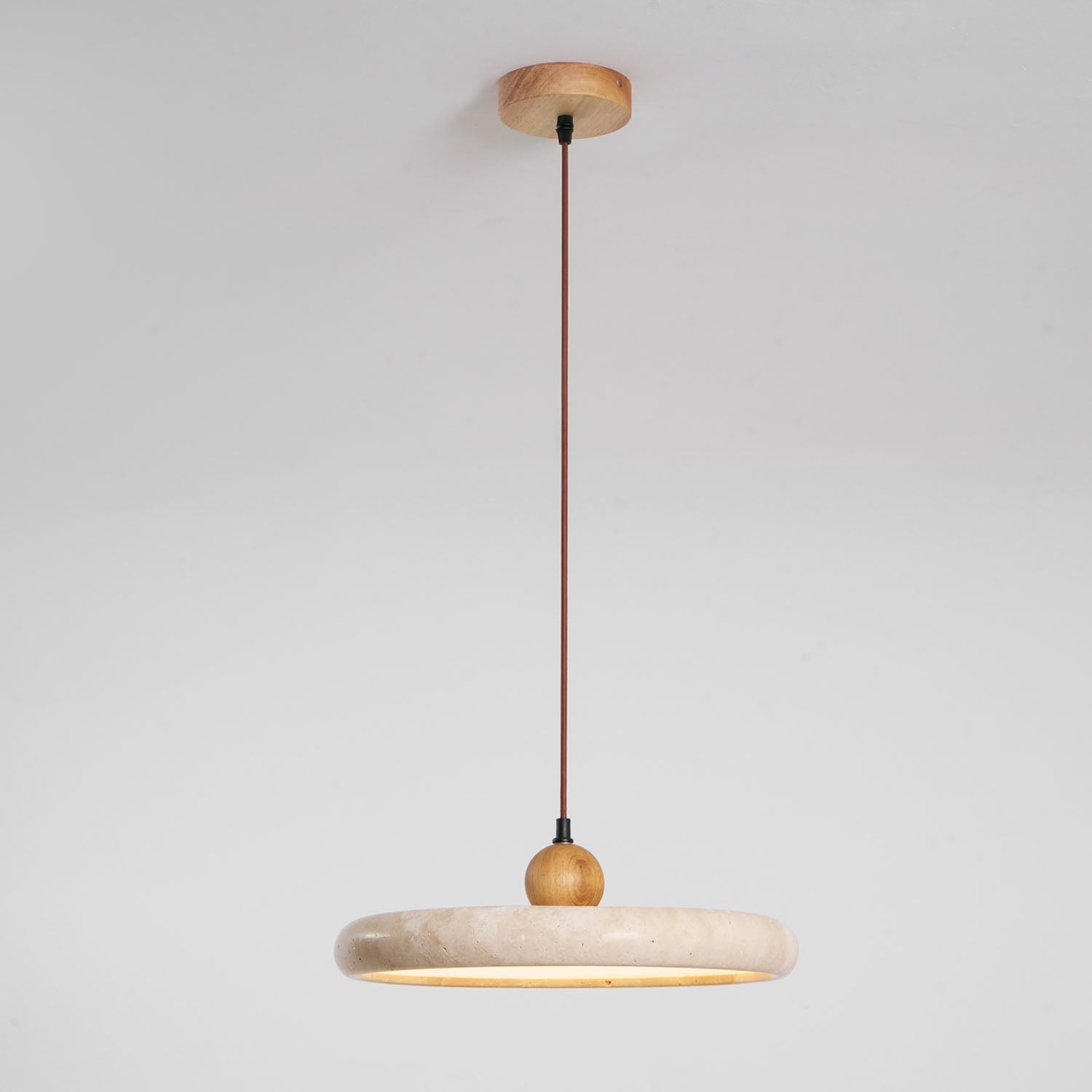 Lorea Travertine Stone Pendant Light - CasaraHouse