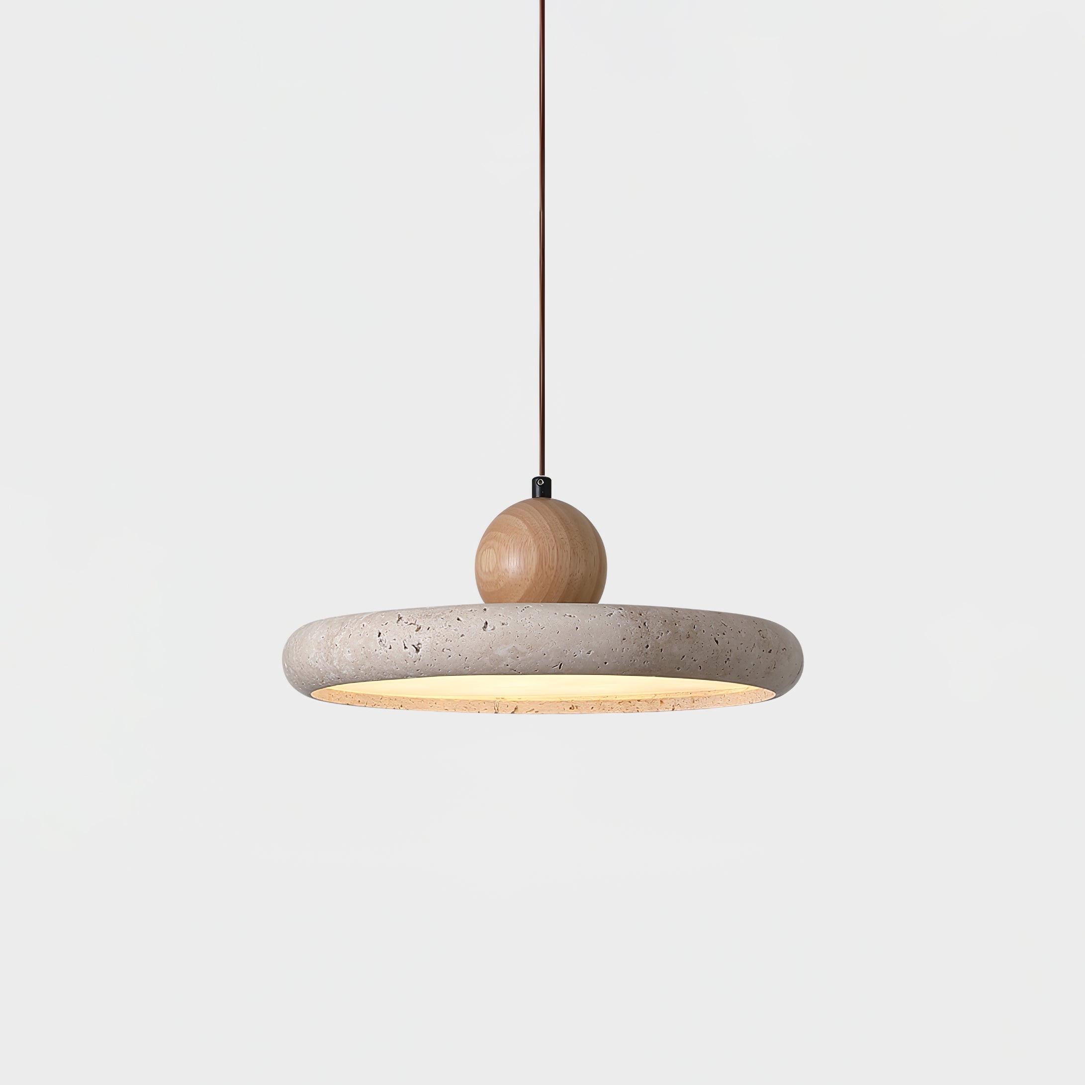 Lorea Travertine Stone Pendant Light - CasaraHouse