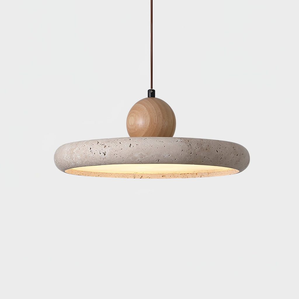 Lorea Travertine Stone Pendant Light - CasaraHouse