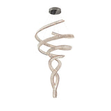 Tall Twisting Glass Staircase Chandelier - CasaraHouse