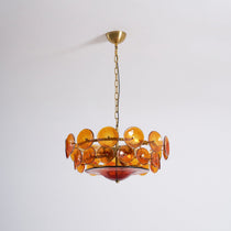 Solaris Disc Murano Glass Chandelier