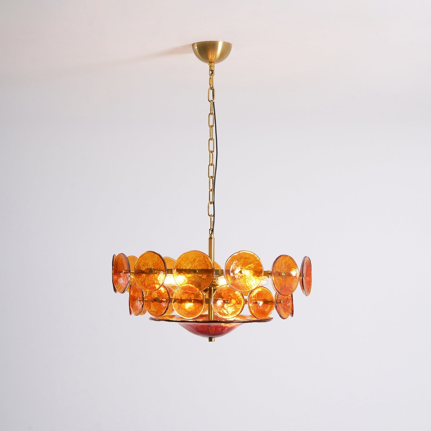 Solaris Disc Murano Glass Chandelier