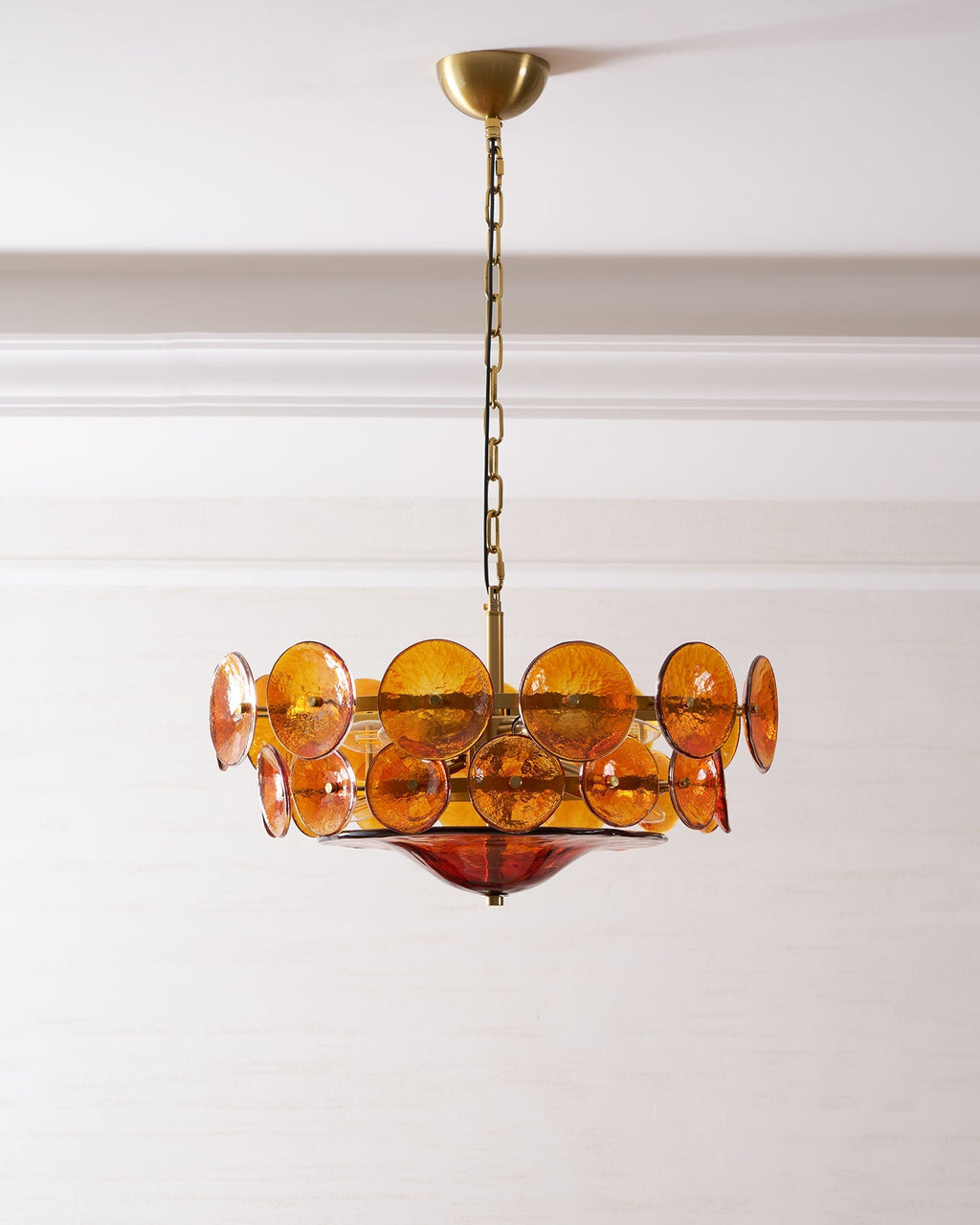 Solaris Disc Murano Glass Chandelier