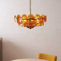 Solaris Disc Murano Glass Chandelier