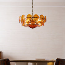 Solaris Disc Murano Glass Chandelier