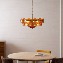 Solaris Disc Murano Glass Chandelier