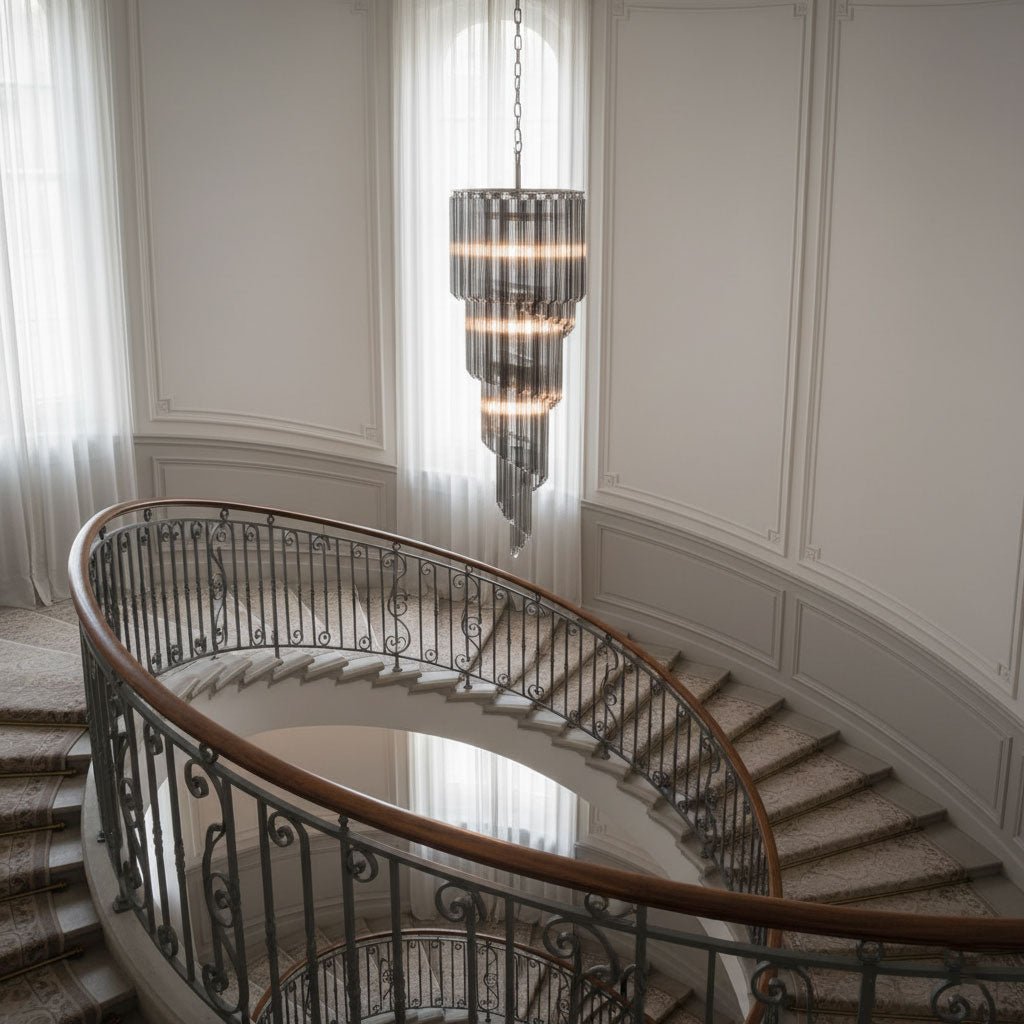 Dark Themed Cascading Rain Chandelier - CasaraHouse