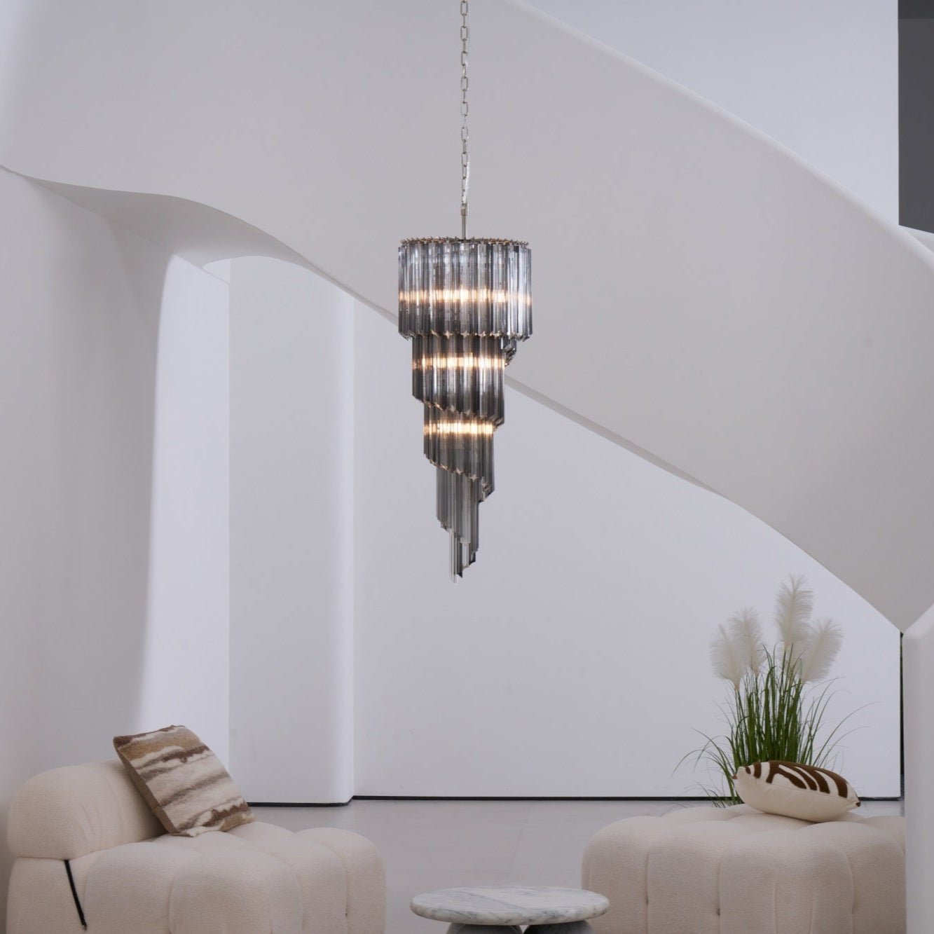 Dark Themed Cascading Rain Chandelier - CasaraHouse