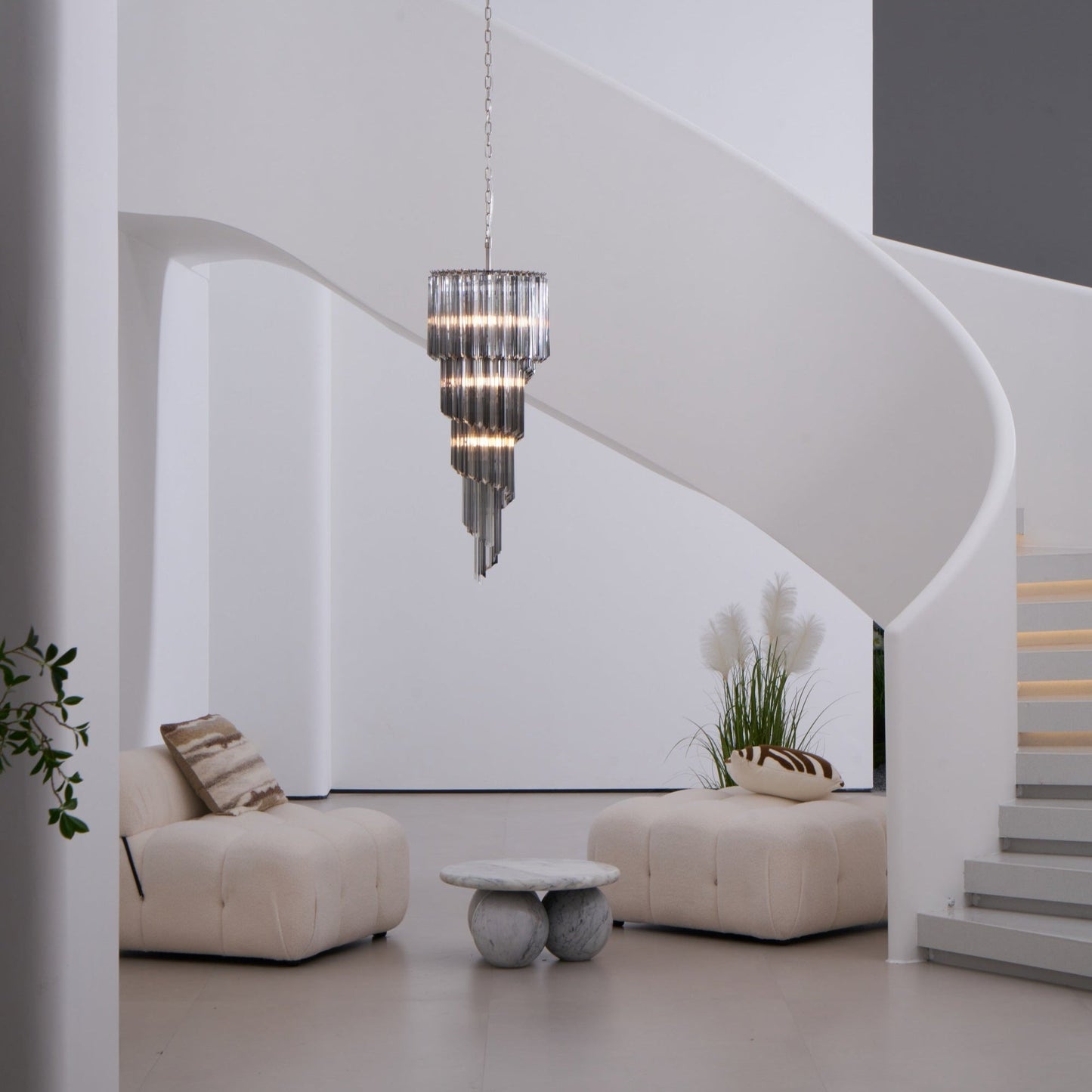 Dark Themed Cascading Rain Chandelier - CasaraHouse