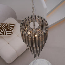 Dark Themed Cascading Rain Chandelier - CasaraHouse