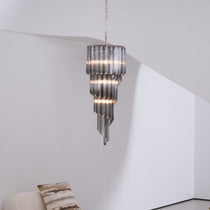 Lucente Noir Spiral Chandelier
