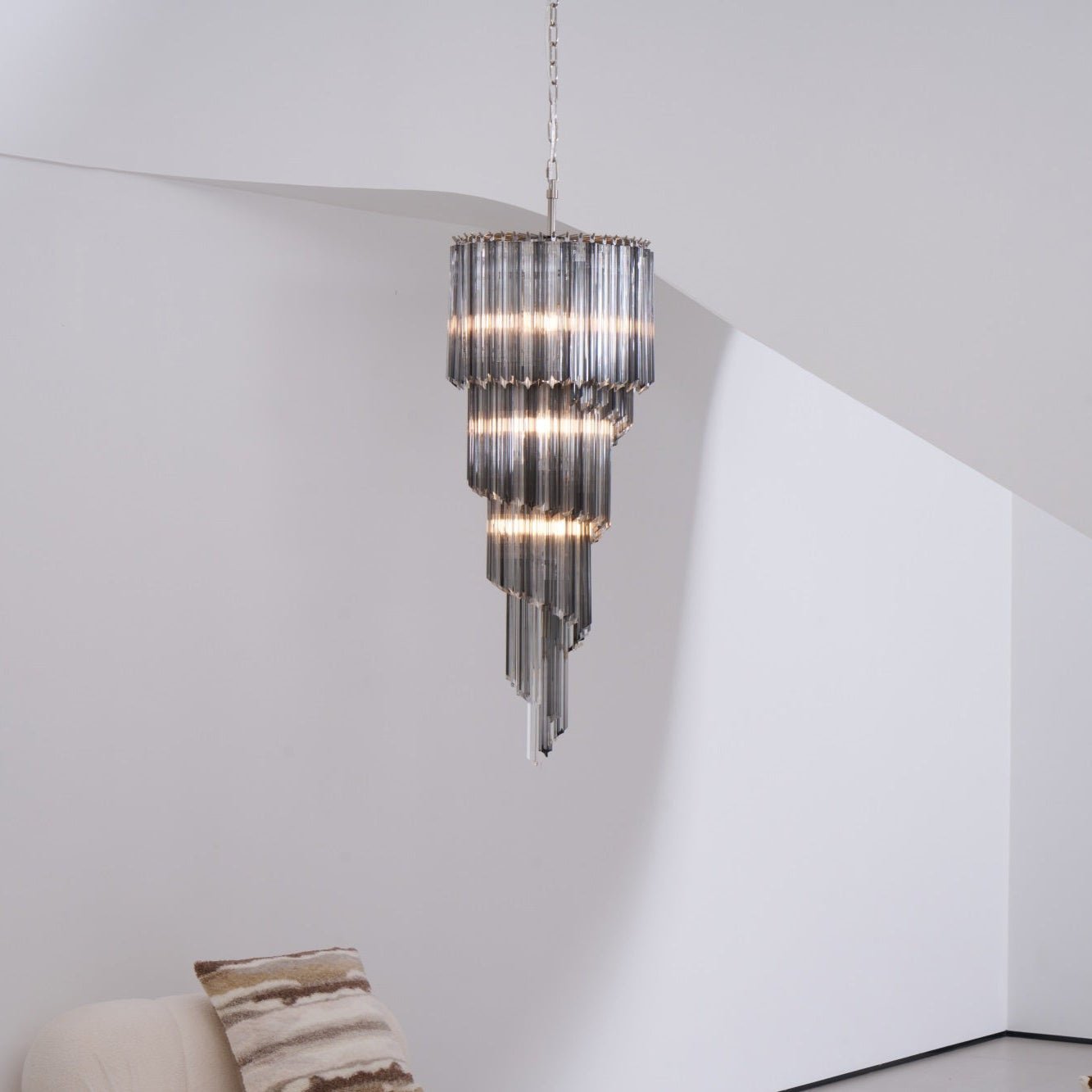 Dark Themed Cascading Rain Chandelier - CasaraHouse