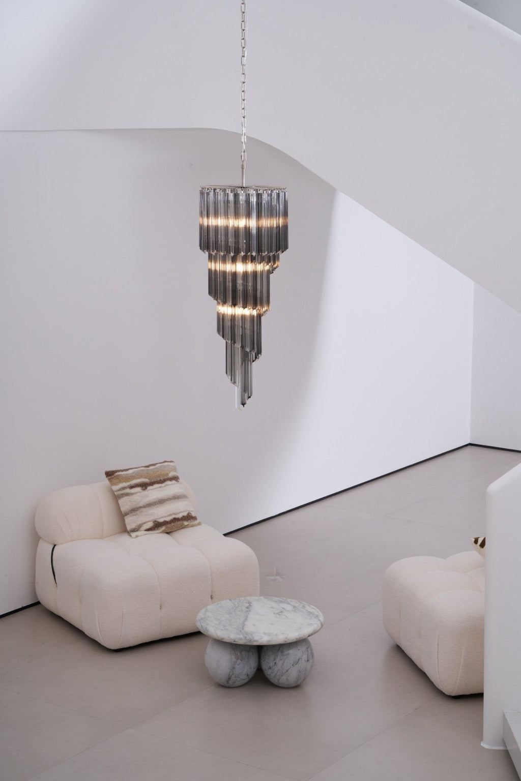 Dark Themed Cascading Rain Chandelier - CasaraHouse
