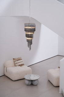 Dark Themed Cascading Rain Chandelier - CasaraHouse