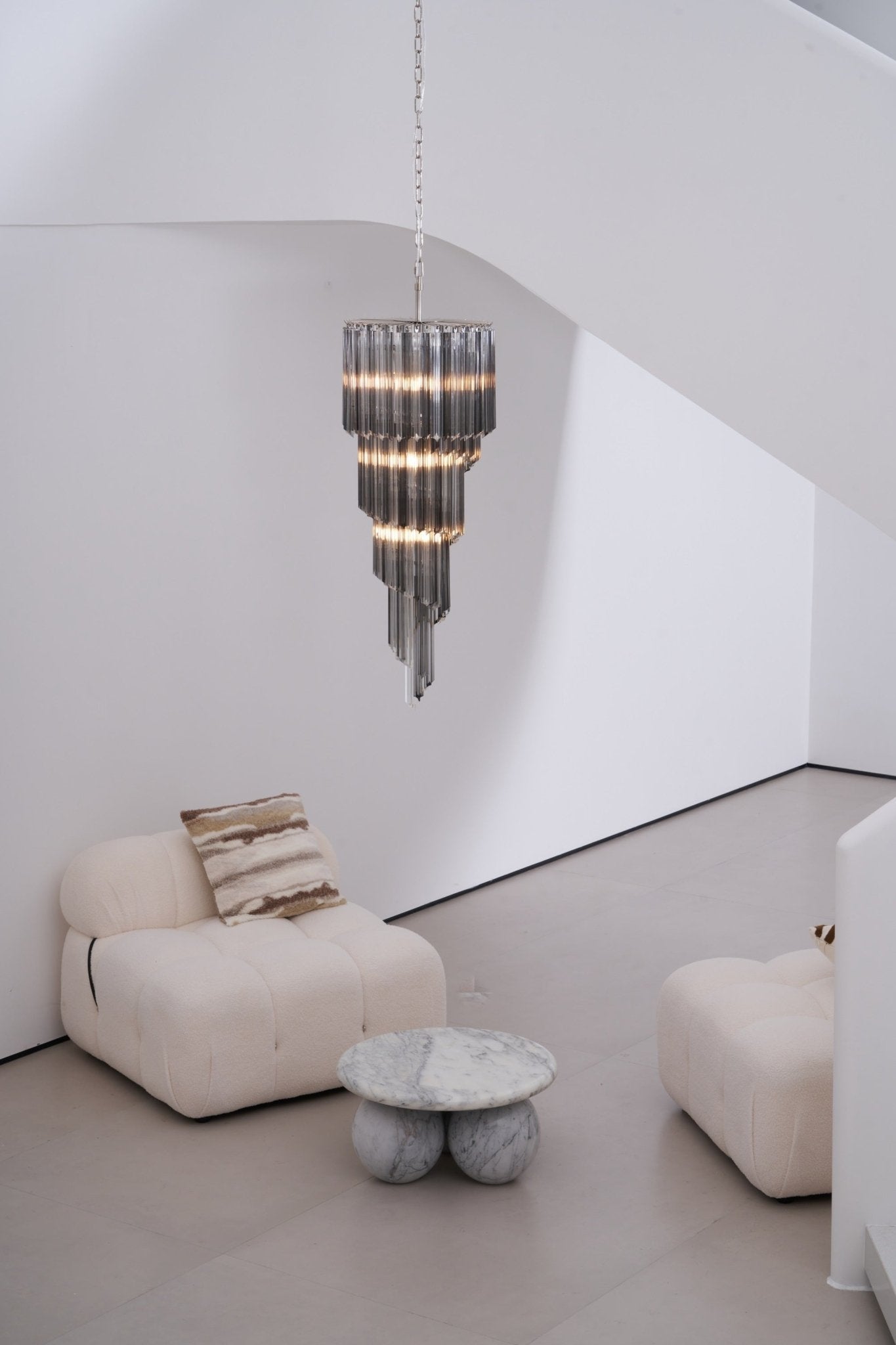 Dark Themed Cascading Rain Chandelier - CasaraHouse