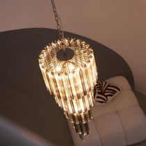 Lucente Noir Spiral Chandelier
