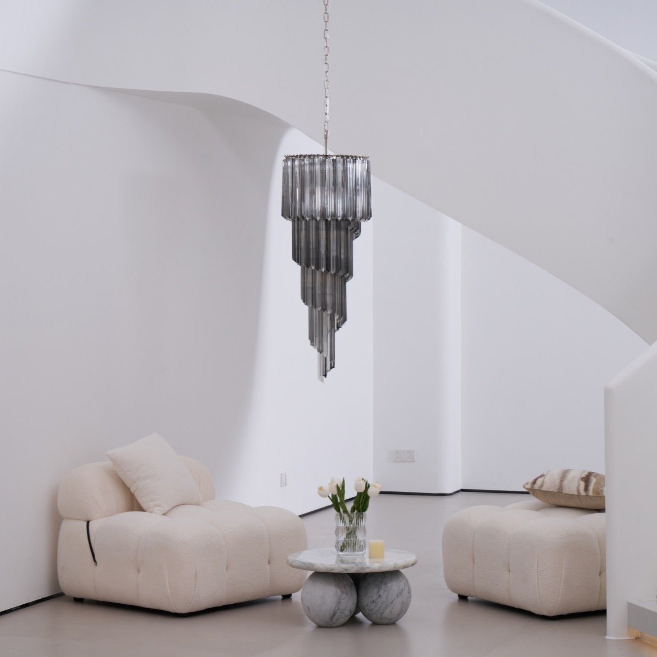 Dark Themed Cascading Rain Chandelier - CasaraHouse