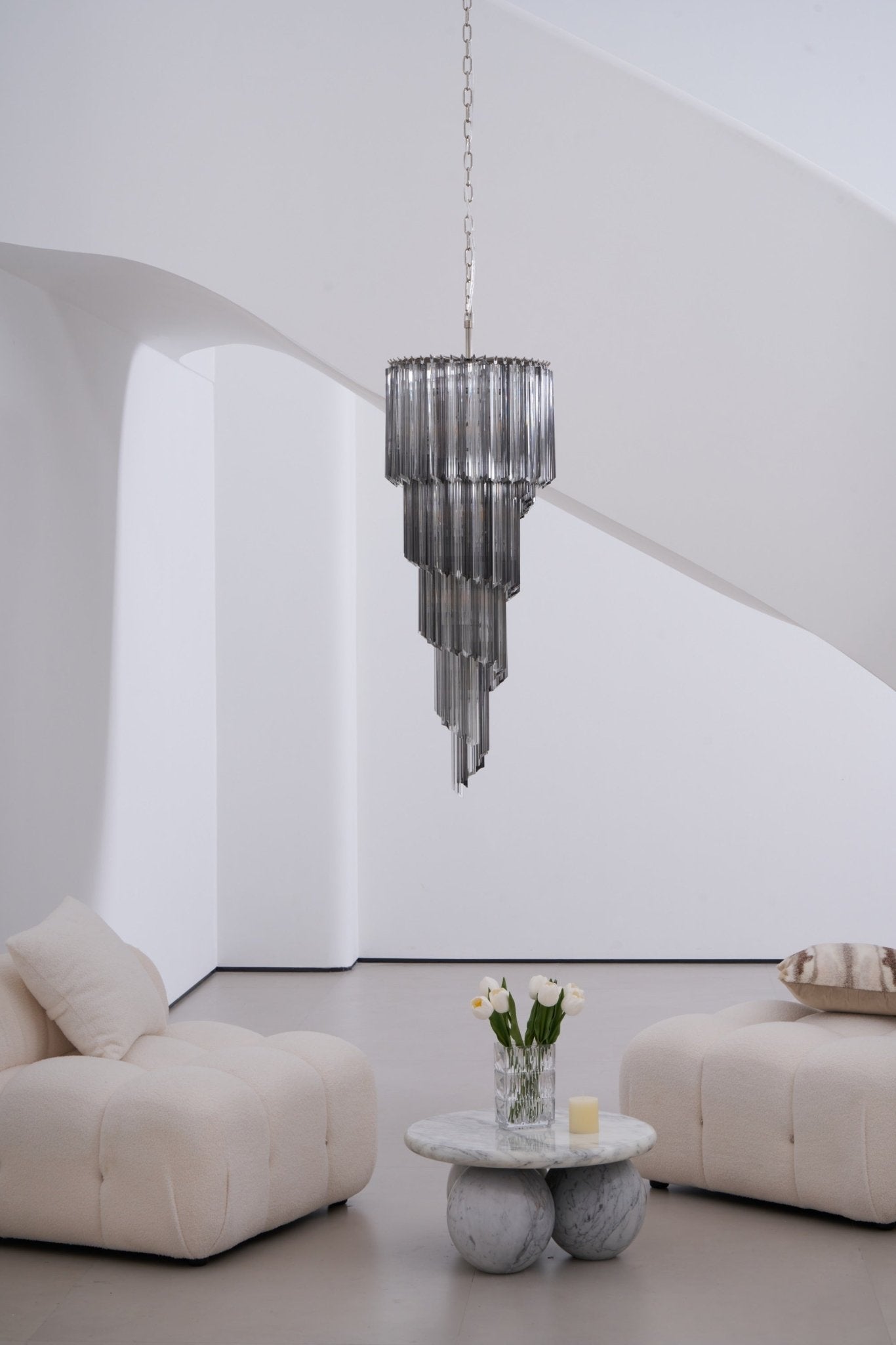 Dark Themed Cascading Rain Chandelier - CasaraHouse