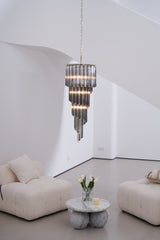Dark Themed Cascading Rain Chandelier - CasaraHouse