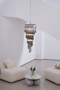 Dark Themed Cascading Rain Chandelier - CasaraHouse