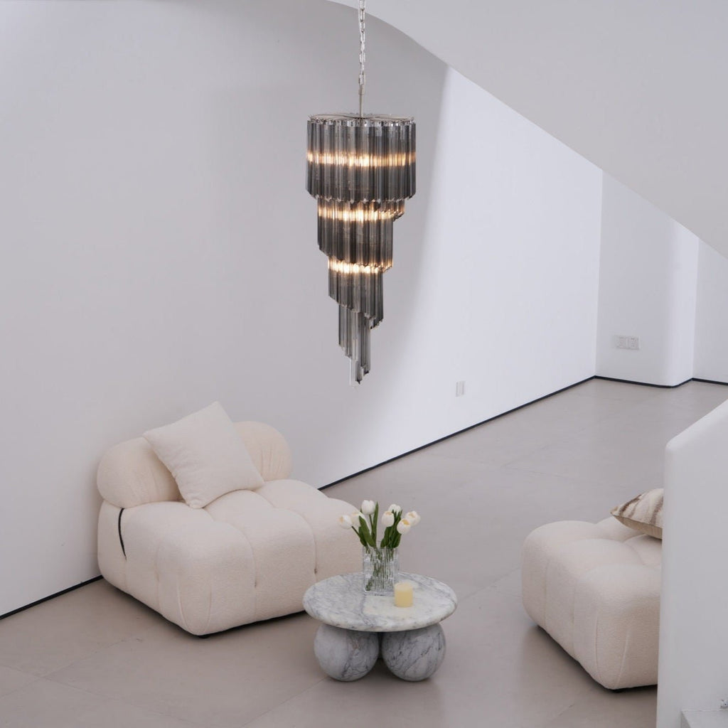 Dark Themed Cascading Rain Chandelier - CasaraHouse