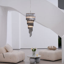 Dark Themed Cascading Rain Chandelier - CasaraHouse
