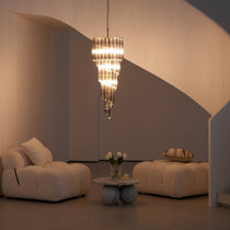 Dark Themed Cascading Rain Chandelier - CasaraHouse