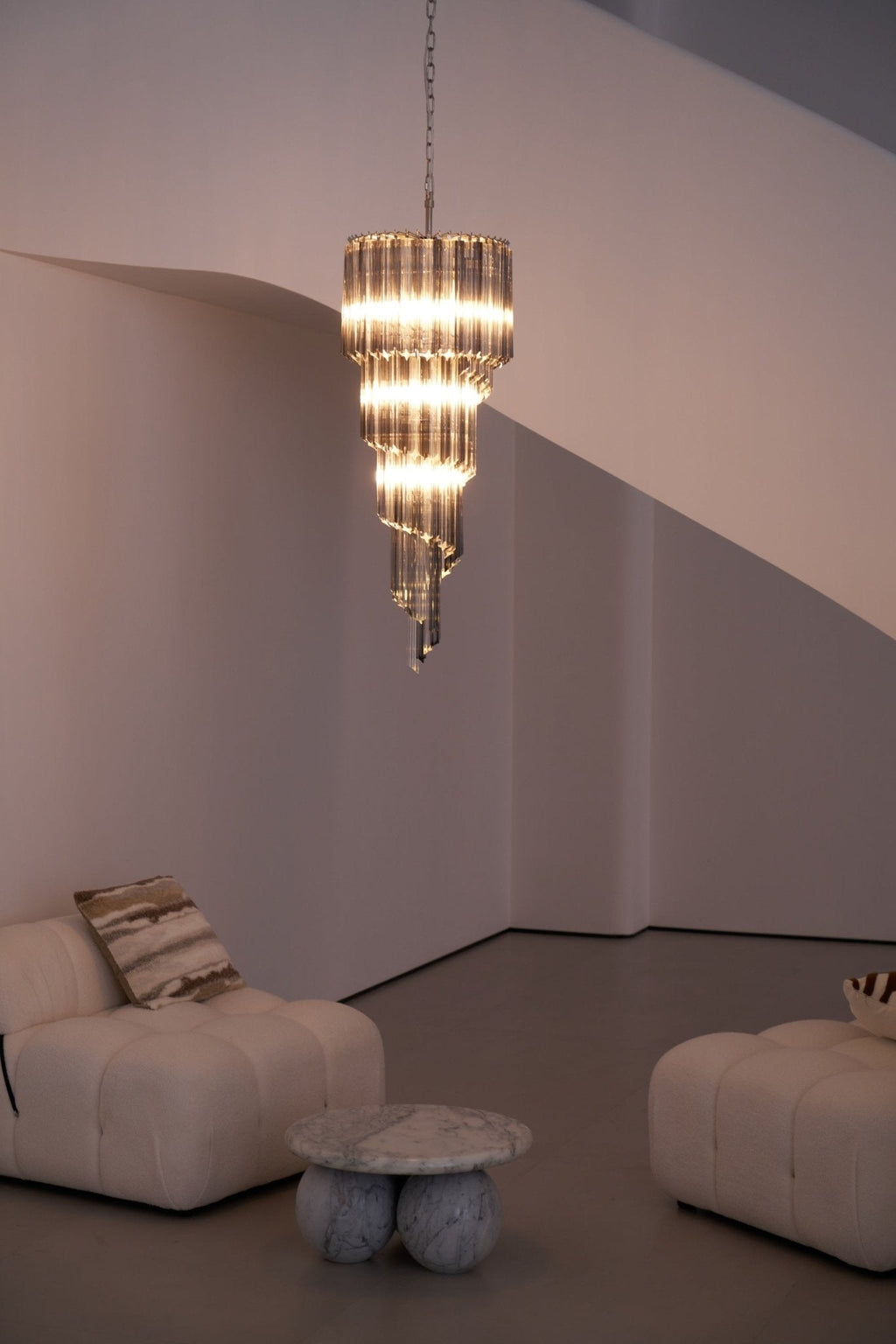 Dark Themed Cascading Rain Chandelier - CasaraHouse
