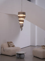 Dark Themed Cascading Rain Chandelier - CasaraHouse