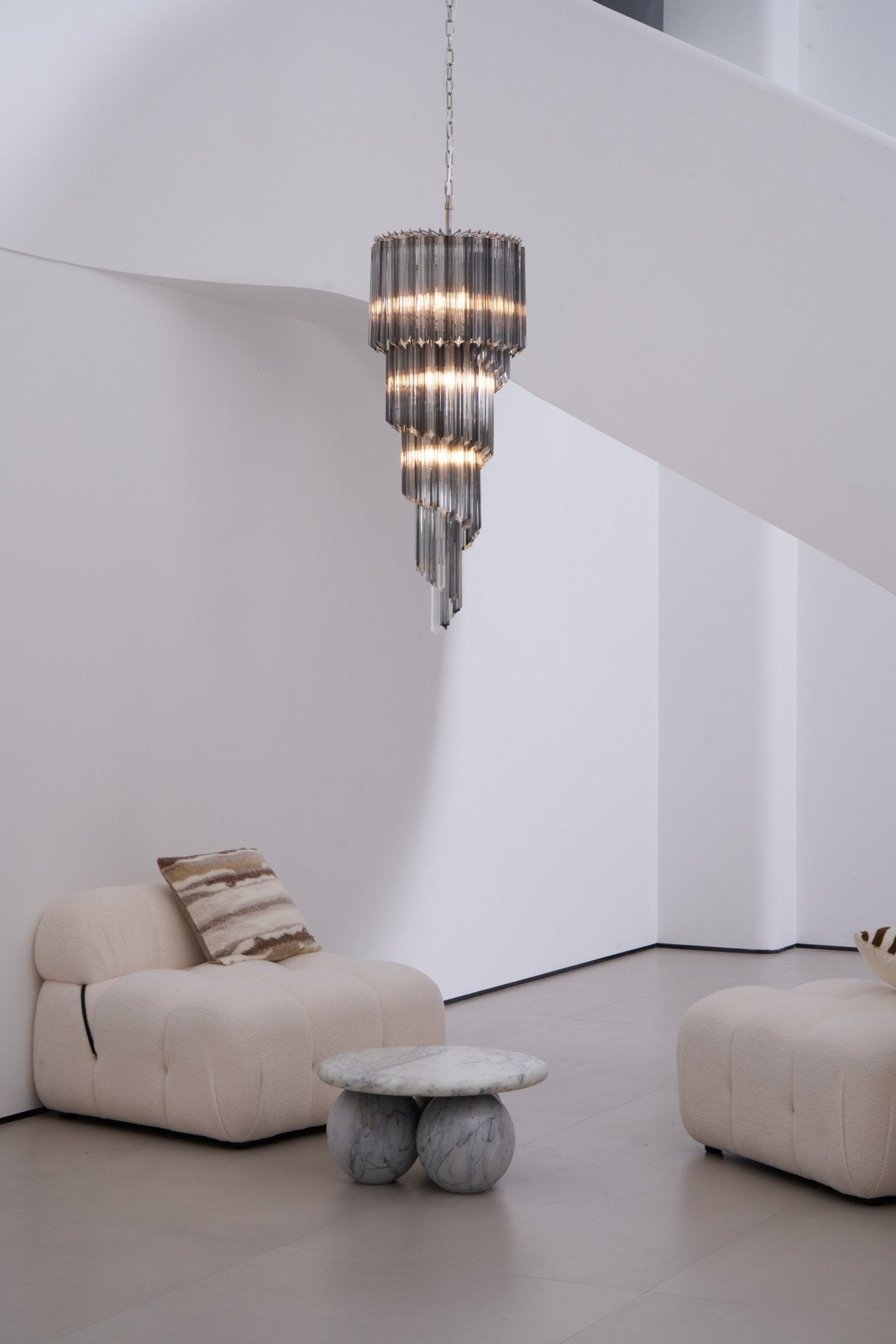 Dark Themed Cascading Rain Chandelier - CasaraHouse