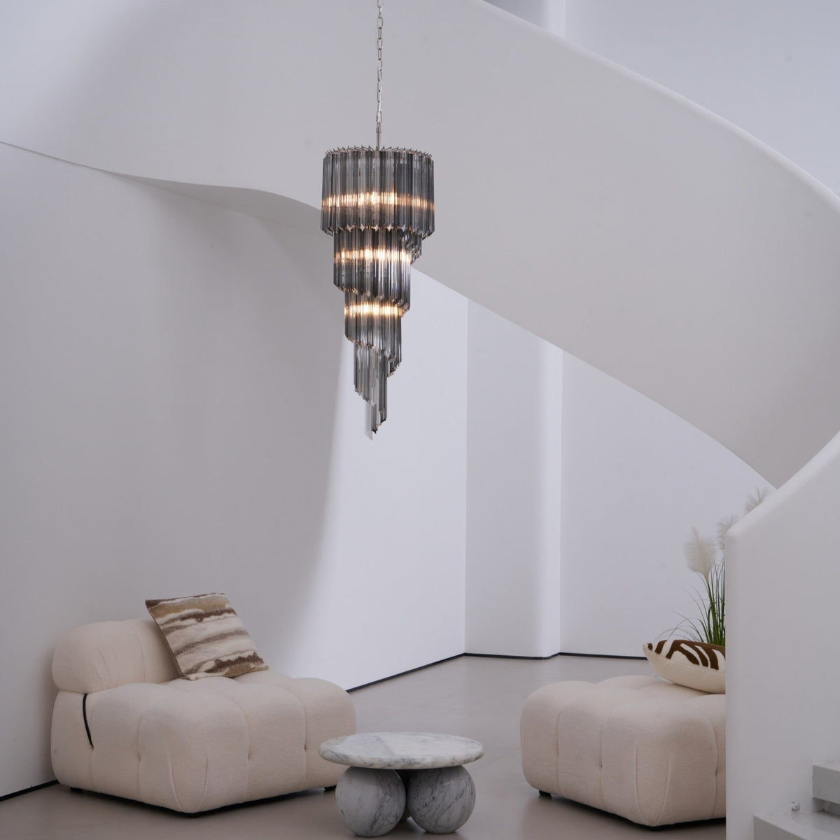 Dark Themed Cascading Rain Chandelier - CasaraHouse