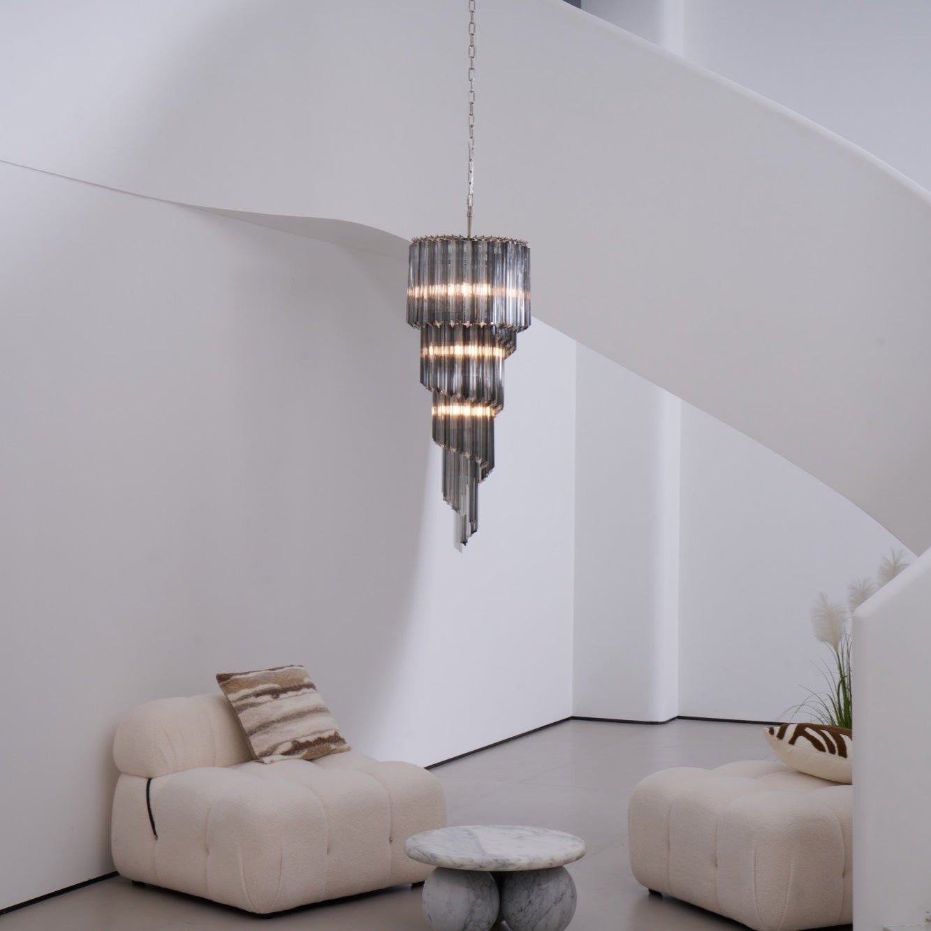 Dark Themed Cascading Rain Chandelier - CasaraHouse