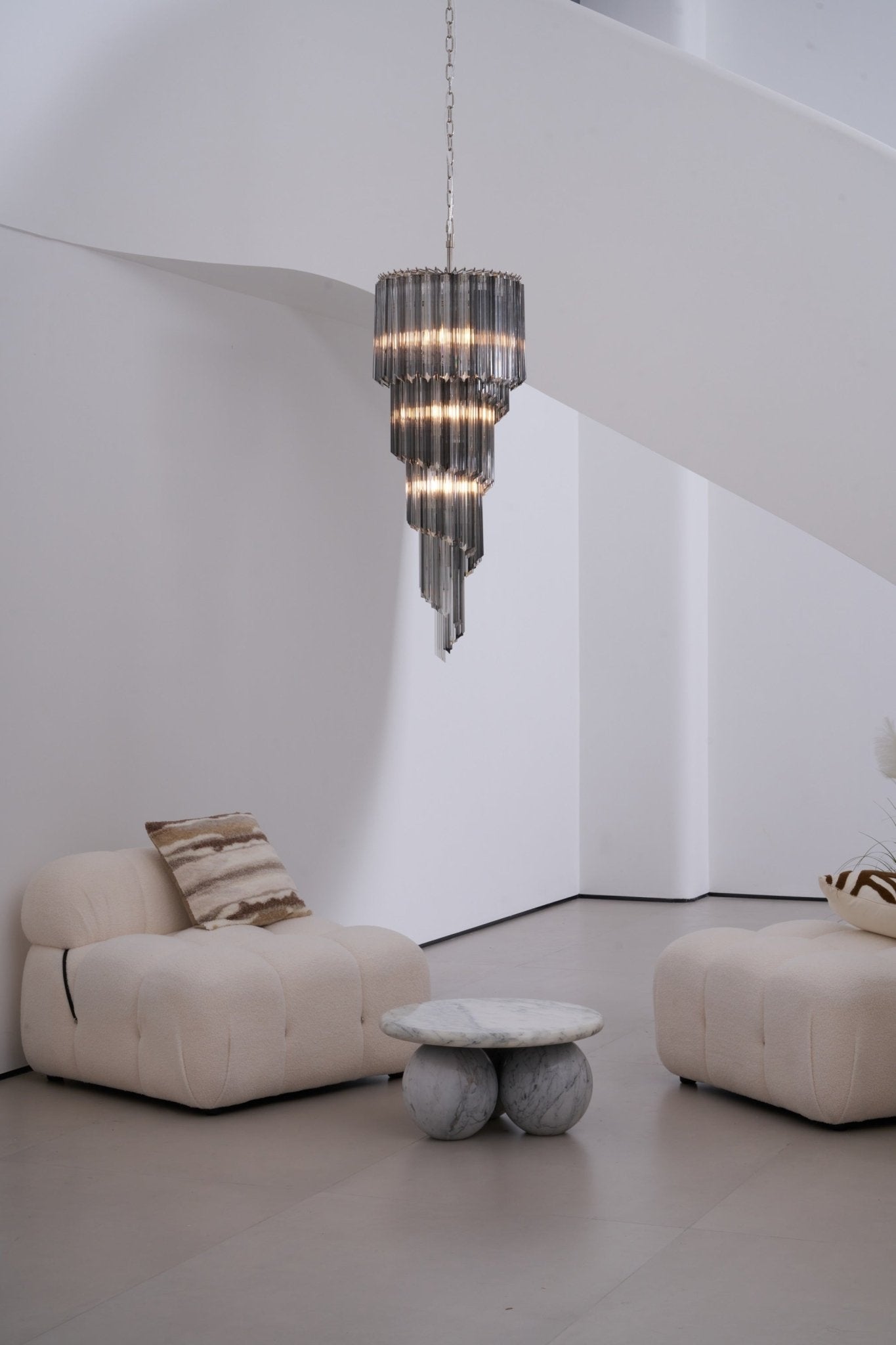 Dark Themed Cascading Rain Chandelier - CasaraHouse