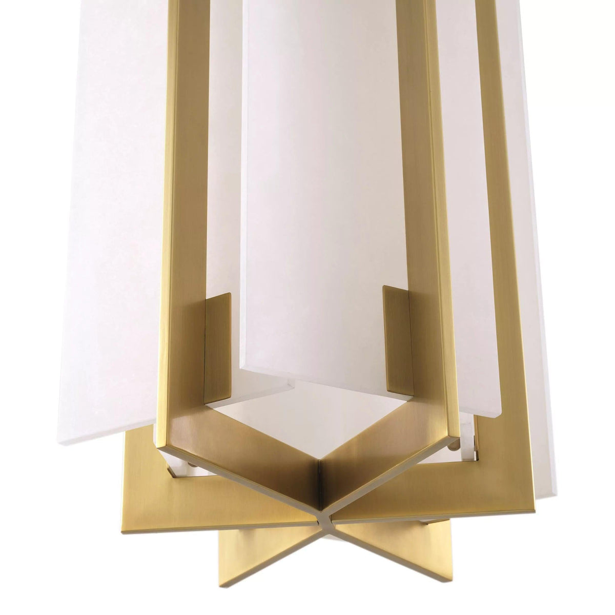 Lugano Modern Brass Alabaster Chandelier - (Antique Brass Finish | Alabaster)