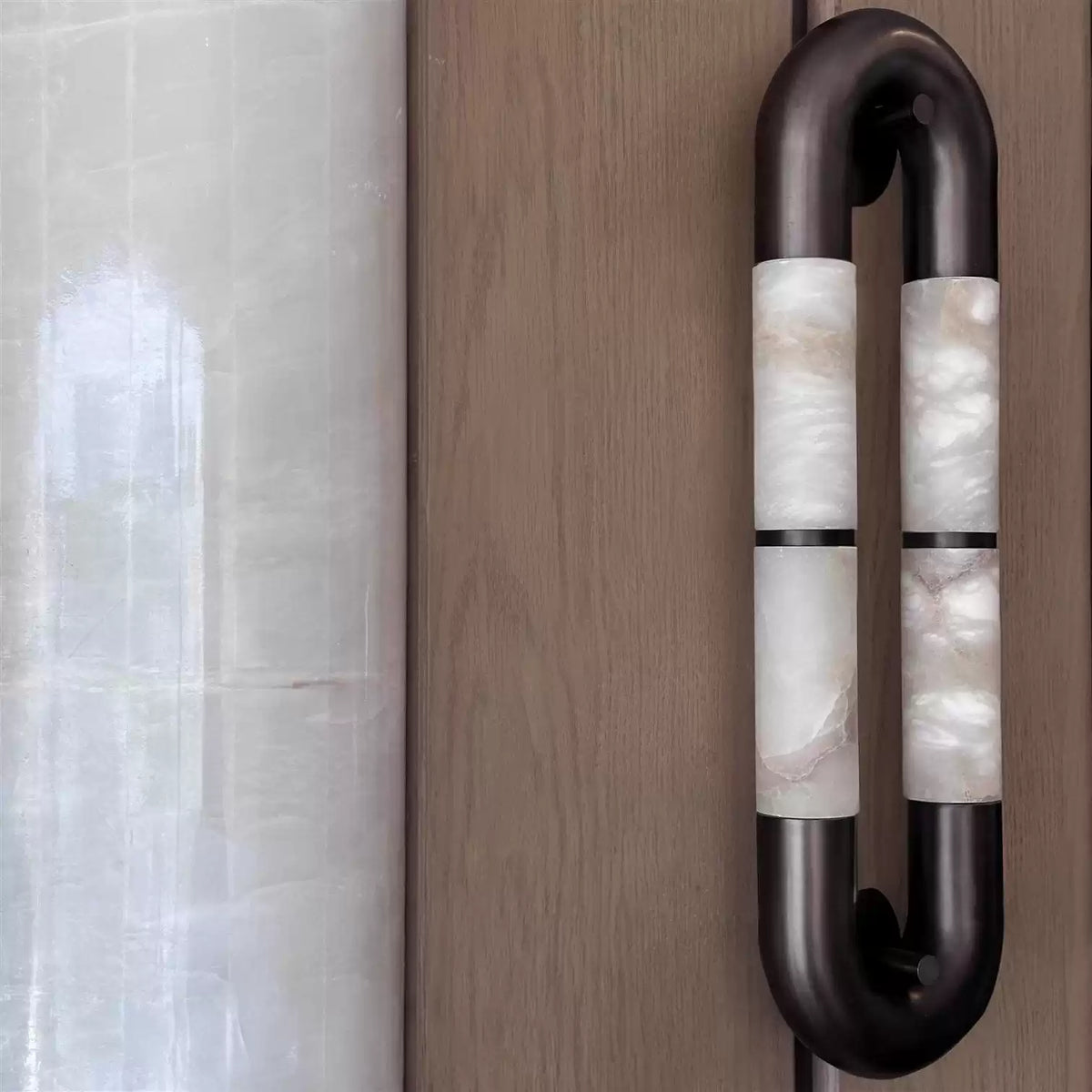 Luma Arc Twin Alabaster Sconce