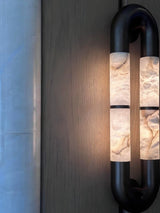 Luma Arc Twin Alabaster Sconce
