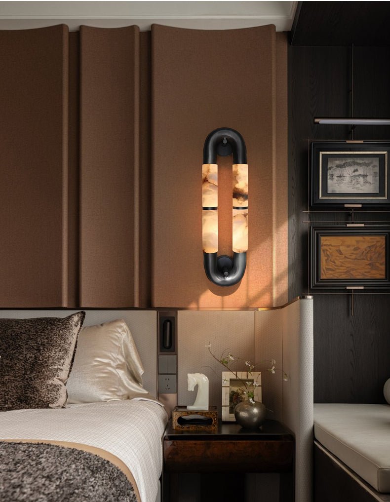 Luma Arc Twin Alabaster Sconce Secondary image