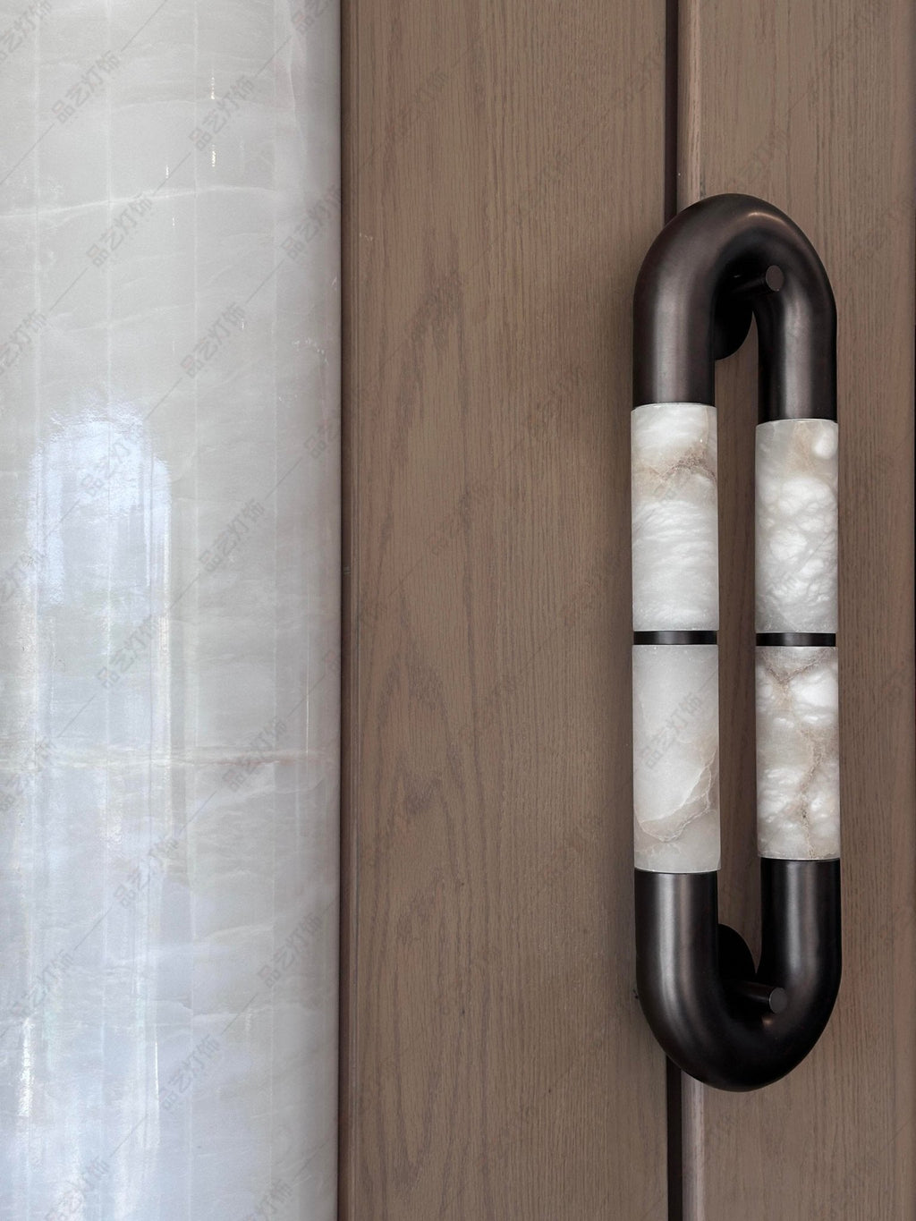 Luma Arc Twin Alabaster Sconce
