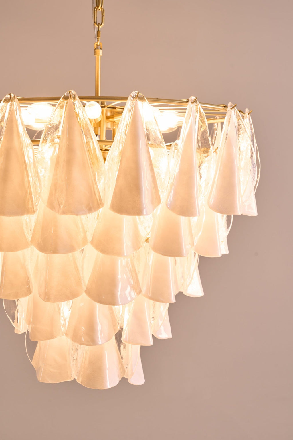 Lunara White Murano Glass Chandelier
