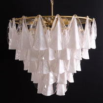 Lunara White Murano Glass Chandelier