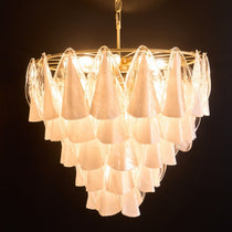 Lunara White Murano Glass Chandelier