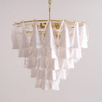 Lunara White Murano Glass Chandelier