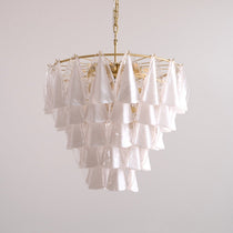 Lunara White Murano Glass Chandelier