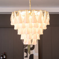 Lunara White Murano Glass Chandelier