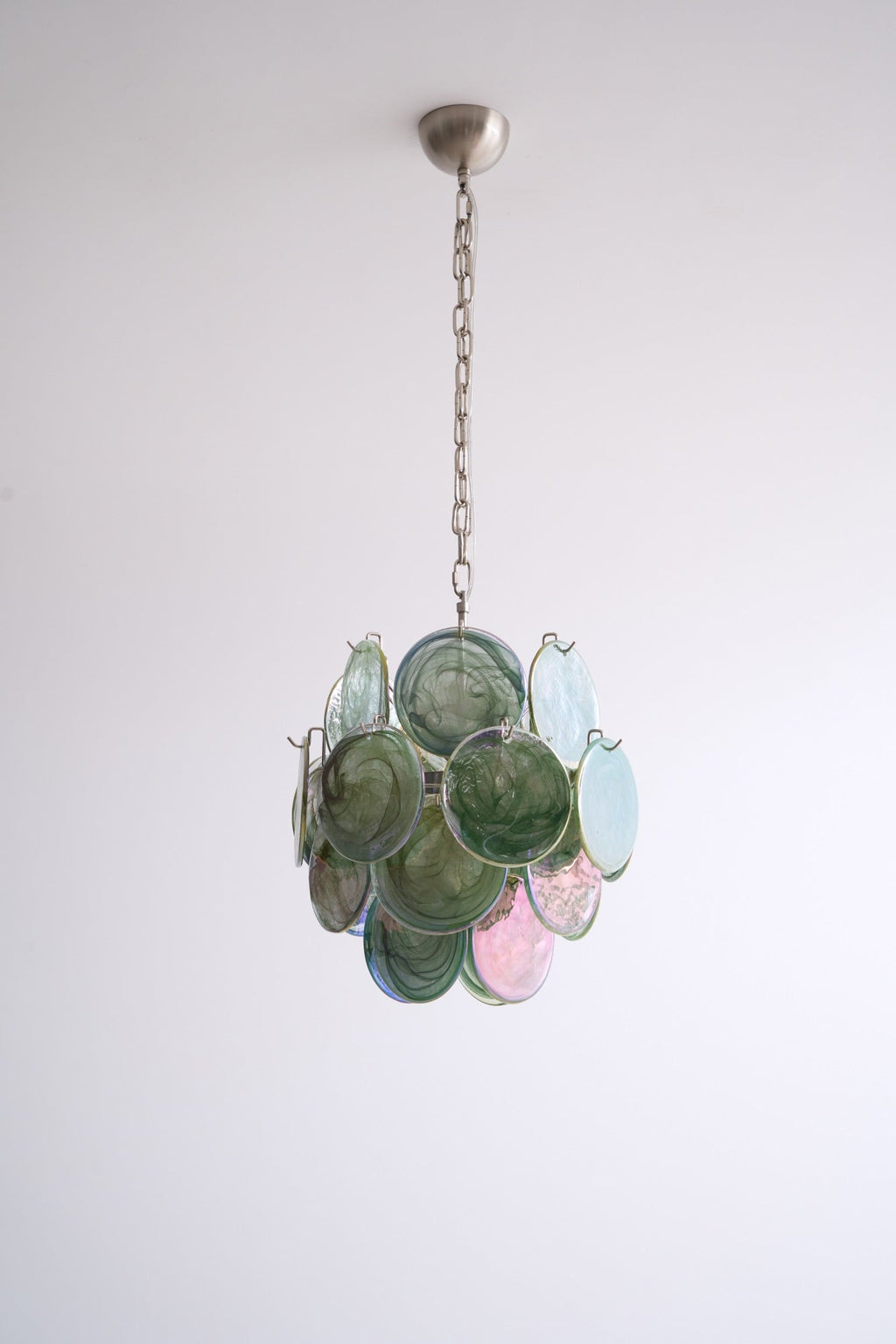 Lunaria Disc Murano Glass Chandelier