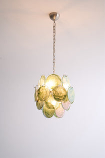 Lunaria Disc Murano Glass Chandelier
