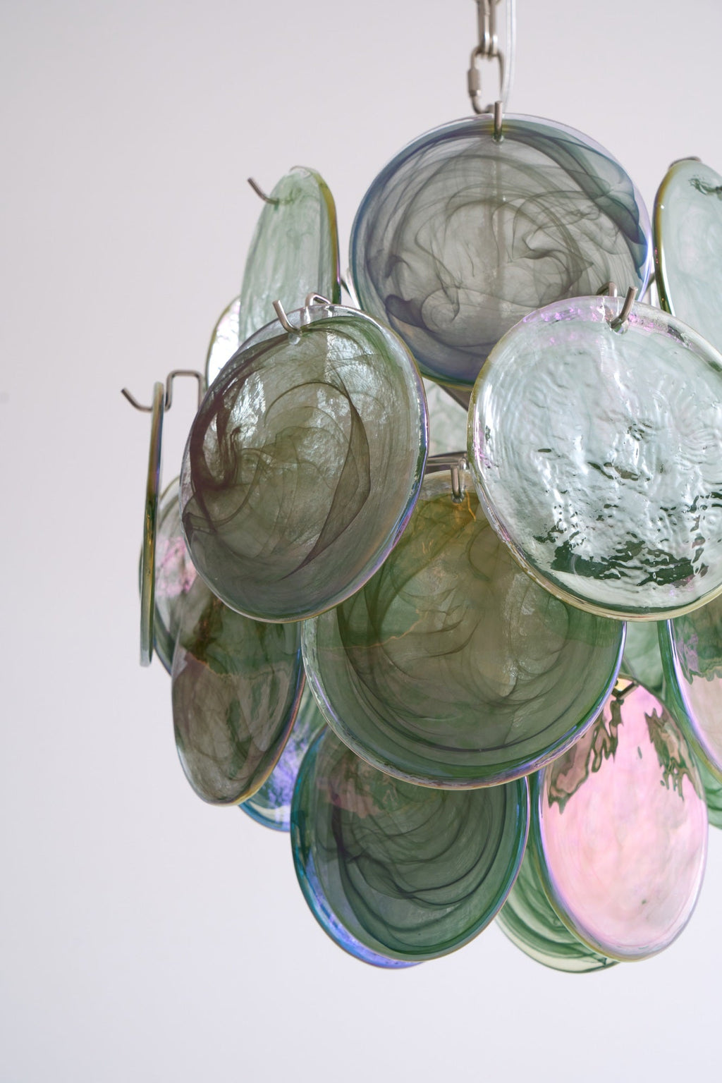 Lunaria Disc Murano Glass Chandelier